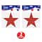 Beistle 7.5" x 7.75" Red, White & Blue Plastic Star Cutouts, 6ct.